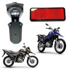 Kit suporte licença placa + olho gato xtz 150 crosser 2014 a 2022