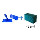 Kit Suporte LT Azul com 10 Fibras LT Uso Geral para Limpeza Profunda Kit Suporte LT Azul com 10 Fibras LT Uso Geral para Limpeza Profunda