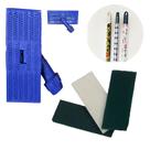 Kit SUPORTE LT Limpa Tudo + 3 FIBRAS + CABO DE MADEIRA 1,2 Metros / 120cm Mop Articulado 360 Graus Kit:2 Fibra Verde + 1