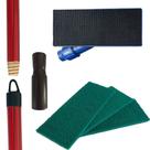 Kit SUPORTE LT Limpa Tudo + CABO DE MADEIRA com Encaixe 1,2m Extensor + 3 Fibras de Limpeza Mop Kit:3 Fibras VerdeTipo Kit SUPORTE LT Limpa Tudo + CABO DE MADEIRA com Encaixe 1,2m Extensor + 3 Fibras de Limpeza Mop Kit:3 Fibras VerdeTipo