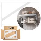 Kit Suporte Mão francesa Pesada 40cm até 50kg Branco C/12 uni