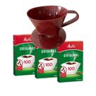 Kit Suporte Melitta BORDO 100 + 3 caixas filtro Melitta 100