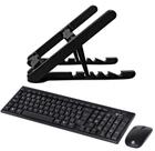 Kit Suporte Para Notebook + Teclado E Mouse Sem Fio Vinik CMW200