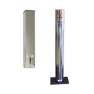 Kit Suporte Porta Copo Inox Água 200ml + Coletor Lixeira Inox