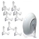 Kit Suporte Prato Acrilico 50 PÇS 20cm 15PÇS 15cm