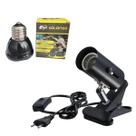 Kit Suporte Soquete + Lâmpada Cerâmica 220v 100w