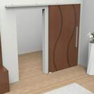Kit Suporte Top Para Porta De Correr Natural 1,4m - TR2R