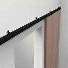 Kit Suporte Top Para Porta De Correr Preto 2m - TR2R