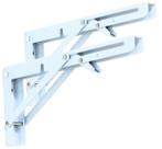 Kit Suportes Mão Francesa 35cm Retrátil Dobrável, Cantoneiras Mesa, Balcão