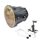 Kit Surdo Bumbo 16 x 16 Aro 2mm + Elevador de Surdo Torelli