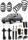 Kit Suspensão 4 Amortecedor 4 Molas 4 Batente Celta Prisma