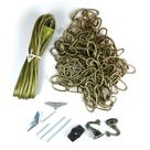 Kit Swag Jandorf de 4,6 m com cordão de 6,1 m em latão antigo Kit Swag Jandorf de 4,6 m com cordão de 6,1 m em latão antigo
