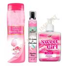 KIT Sweet Girl Gel Hidratante + Sabonete Íntimo + Perfume de Calcinha