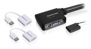 Kit Switch KVM IOGEAR 2-Portas VGA e DisplayPort GCS22DPKIT
