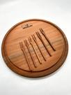 Kit: Tabua P/Petiscos + 6 Garfinhos Michelon