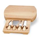 Kit Tábua para Queijos Frios 5 peças em Inox