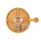 Kit Tábua Petisqueira Com 5 Peças Para Patês Queijos e Frios Kit Tábua Petisqueira Com 5 Peças Para Patês Queijos e Frios