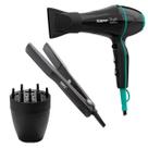 KIT TAIFF - SECADOR STYLE PRETO 2000W 220V + PRANCHA CERAMIC 180ºC + DIFUSOR DE AR SMART NOVO