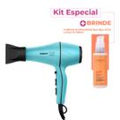 Kit Taiff Style 2000W 220V Azul Tiffany Secador Cadiveu Bye Bye Frizz Leave-in (2 produtos)
