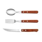 Kit Talhares Com Cabo De Madeira 6 PCS Up Home - UD235