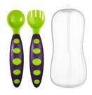 Kit Talher Colher Garfo Com Estojo Infantil Bebê