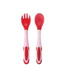 Kit Talher Colher Garfo Flexível Termossensível Pimpolho