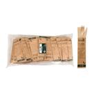 Kit talher de madeira a granel fsc100% com 100 unidades sustan