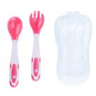 Kit Talher Garfo Colher Introdução Alimentar Refeição Termossensível Com Estojo Pimpolho