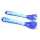 Kit Talher Infantil para Iniciar Alimentação do Bebê Garfo+ Colher BPA Free - AG9287 Kit Talher Infantil para Iniciar Alimentação do Bebê Garfo+ Colher BPA Free - AG9287