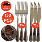 Kit Talher Jogo Garfo E Faca Refeição Jantar Churrasco Inox Premium Cozinha Buffet Restaurante Kit Talher Jogo Garfo E Faca Refeição Jantar Churrasco Inox Premium Cozinha Buffet Restaurante