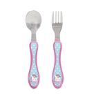 Kit Talher Unicórnio Colher Garfo para Bebê Criança Buba