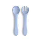 Kit Talheres Colher E Garfo Infantil Termo Sensível Proteção Silicone Alimentação Bpa Free Transição Alimentar Para Bebe