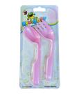 Kit Talheres Colher e Garfo para Alimentação infantil Rosa