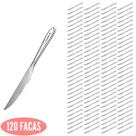 Kit Talheres com 120 Faca Aço Inox Grosso Jantar Cheff Luxo