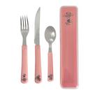 Kit Talheres Disney Com Estojo Garfo Faca Colher Refeição - Simonaggio