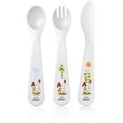 Kit Talheres Infantil Garfo, Faca e Colher Philips Avent 18m+