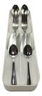 Kit Talheres Inox 24 Pçs + Organizador De Faca Garfo Colher -