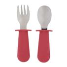Kit Talheres Inox Infantil Gato Mia Rosa - Kouii
