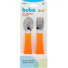 Kit Talheres Laranja Bubazoo Leãozinho Buba 16973 Kit Talheres Laranja Bubazoo Leãozinho Buba 16973