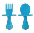 Kit Talheres para Bebês com Escudo Buba Azul
