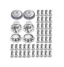 Kit Tampa Cubo Cromada Dianteiro Sc S4 + Traçao + Truck + Capa Belga