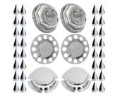 Kit Tampa Cubo Dianteiro Volvo Fh Fm Nh 6x2 Traçao Truck 4 Furos + Capa Porca Traçao Kit Tampa Cubo Dianteiro Volvo Fh Fm Nh 6x2 Traçao Truck 4 Furos + Capa Porca Traçao