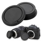Kit Tampa Traseira Lente + Tampinha Frontal Corpo Câmeras Canon Sem Logo