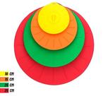 Kit Tampas Silicone De Sucção 4 Peças À Vácuo Coloridas