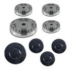 Kit Tampinhas Espalhador e Queimador Cooktop 4 Bocas Fischer
