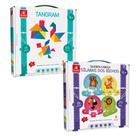 KIT Tangram 14 peças + Sílaba dos Bichos Pedagógico 24 peças