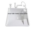 Kit Tanque 26 Litros + Torneira De Bancada + Sifão + Válvula