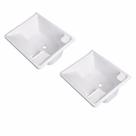 Kit Tanque Plástico Parede 26L Branco Torneira Bancada - 2U