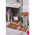 Kit Tapete 3 Peças Caramelo Slim Kit Tapete 3 Peças Caramelo Slim