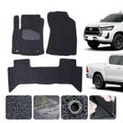 Kit tapete automotivo em Capacho Nova Hilux SRV SRX 2019 20 21 22 23 24 2025 Cor Grafite Completo